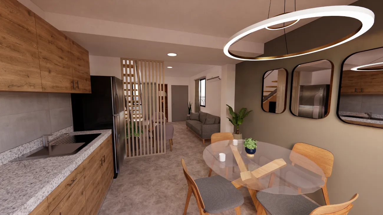 Cocina - Comedor del modelo Camelia