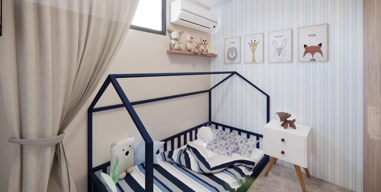Dormitorio secundario del modelo Violeta