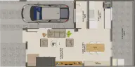 Planta baja del modelo Triana 2M