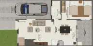 Planta baja del modelo Triana 3